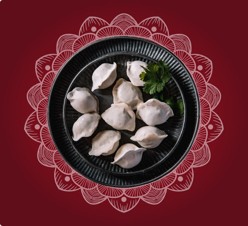 plate of dumplings